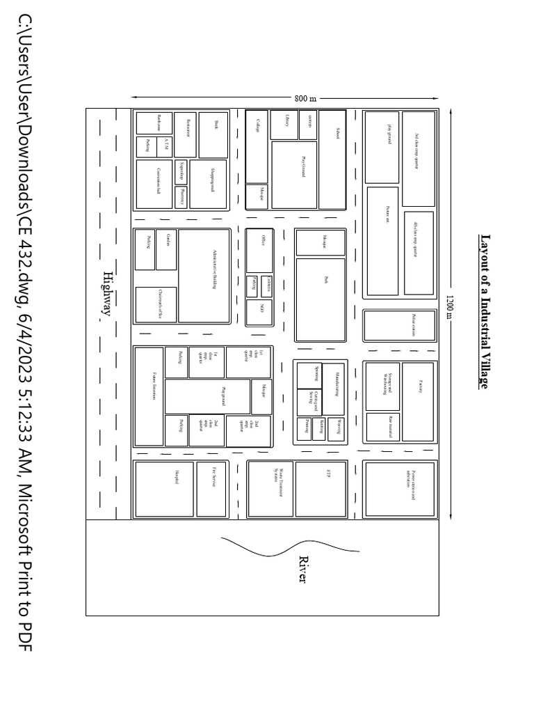 Industrial Village Layout Plan | PDF
