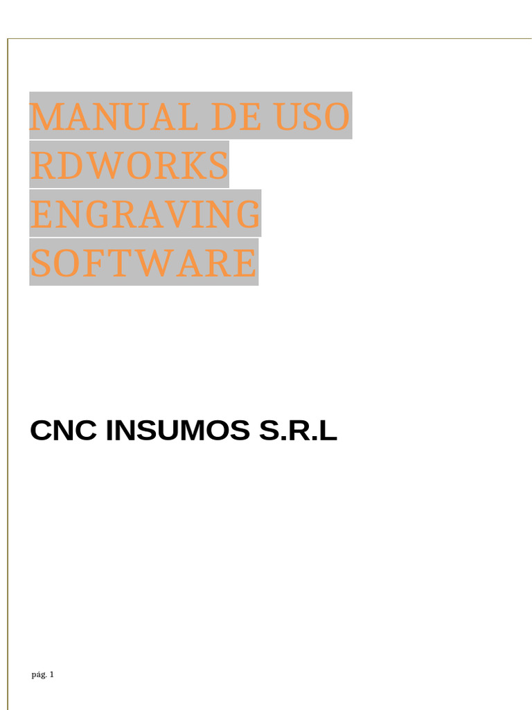 Manual de Uso de RDWorks para CNC | PDF | Botón (Computación ...