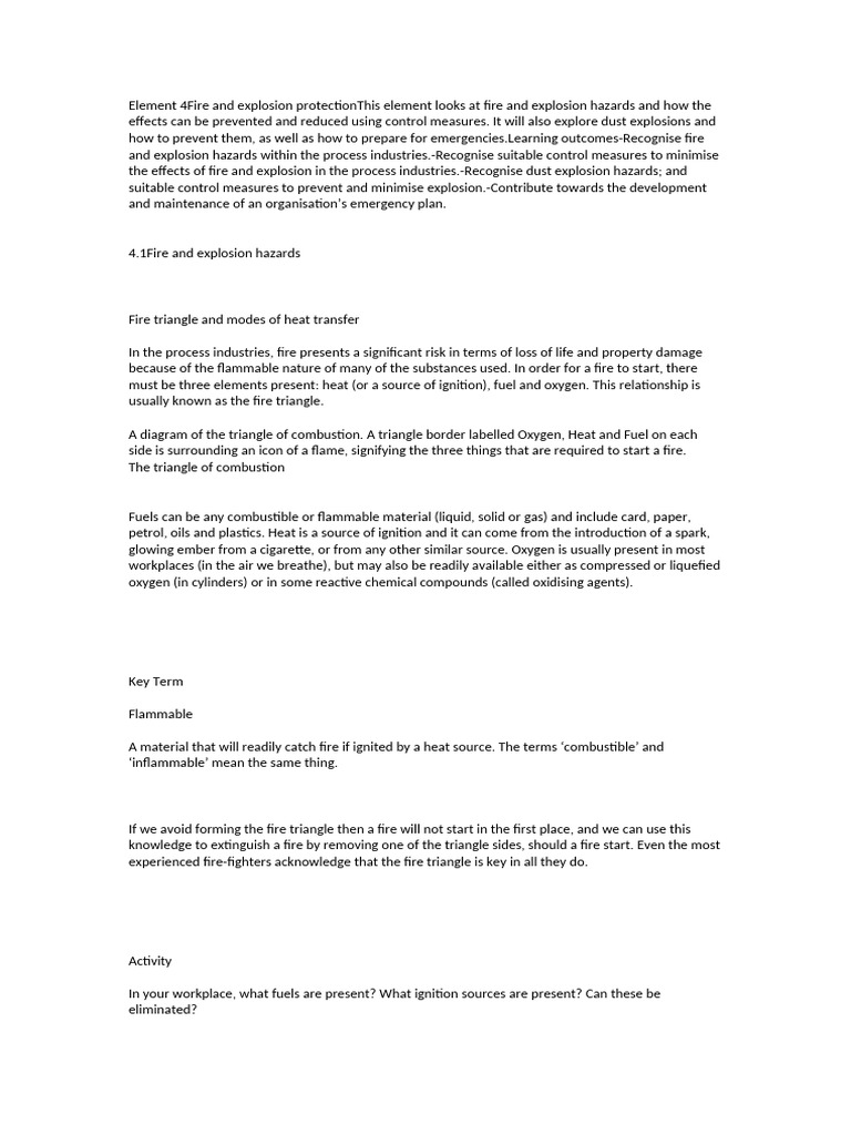 Combustible Dust Explosion Prevention | PDF | Fires | Combustion