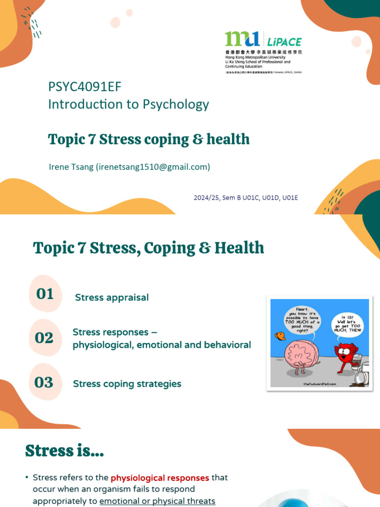Stress Coping Strategies and Health | PDF | Stress (Biology) | Flow ...