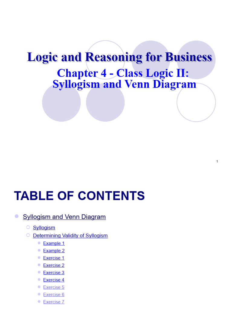Chapter 4 - Class Logic II | PDF | Argument | Logic