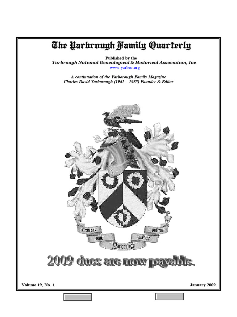 Yarbrough Family | PDF | Genealogy