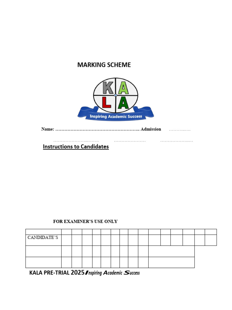 Kala Pre-trial 2025 Business Paper 1 m.s. Final | PDF | Taxes | Perfect ...