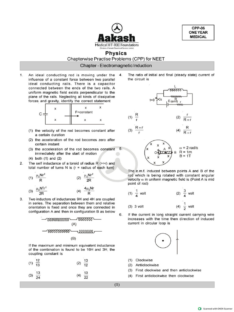 Aakash CPP - 6 | PDF