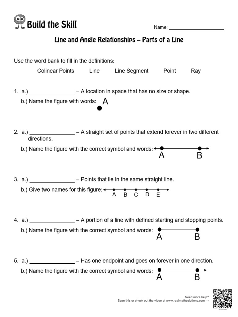 Line and Angle Relationships Guide | PDF | Line (Geometry) | Angle