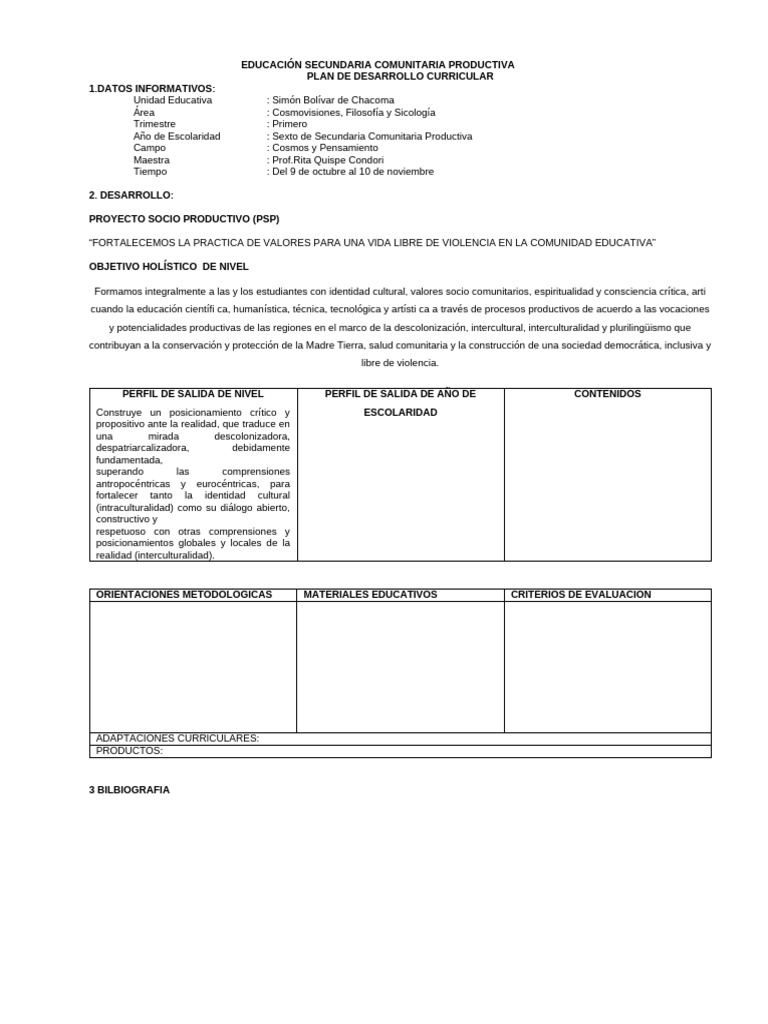 PDC Formato | PDF | Plan de estudios | Comunidad