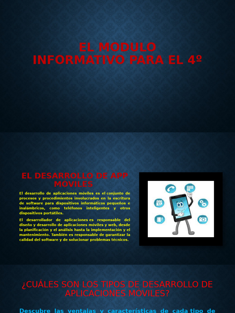 Módulo Informativo: Desarrollo de Apps | PDF