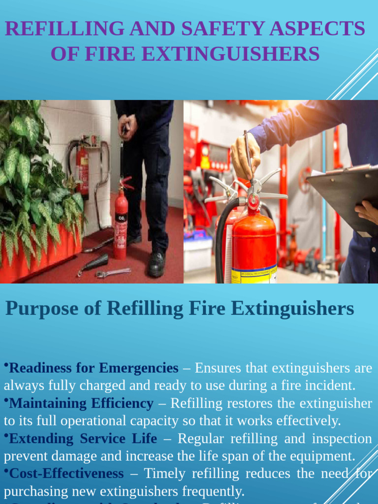 Fire Extinguisher Refilling Standards | PDF | Safety