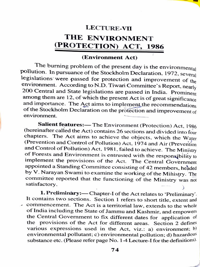 Overview of the Environment Act 1986 | PDF | Justice | Crime & Violence