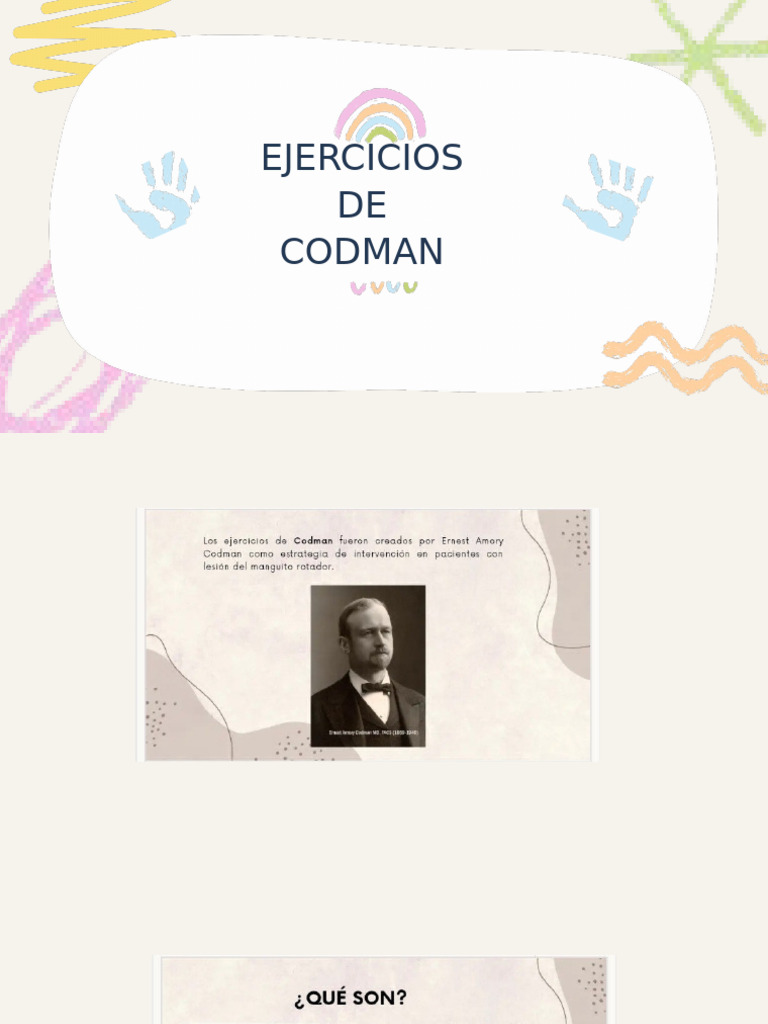 Ejercicios de Codman | PDF