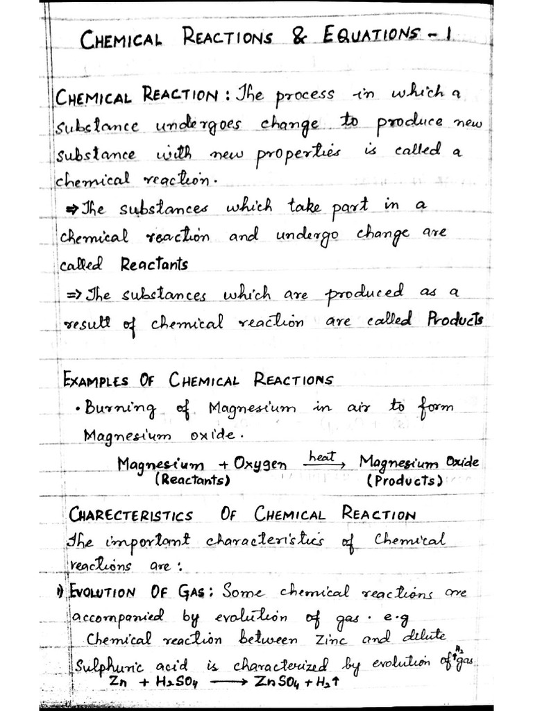 Sample Class 10 Chemistry | PDF