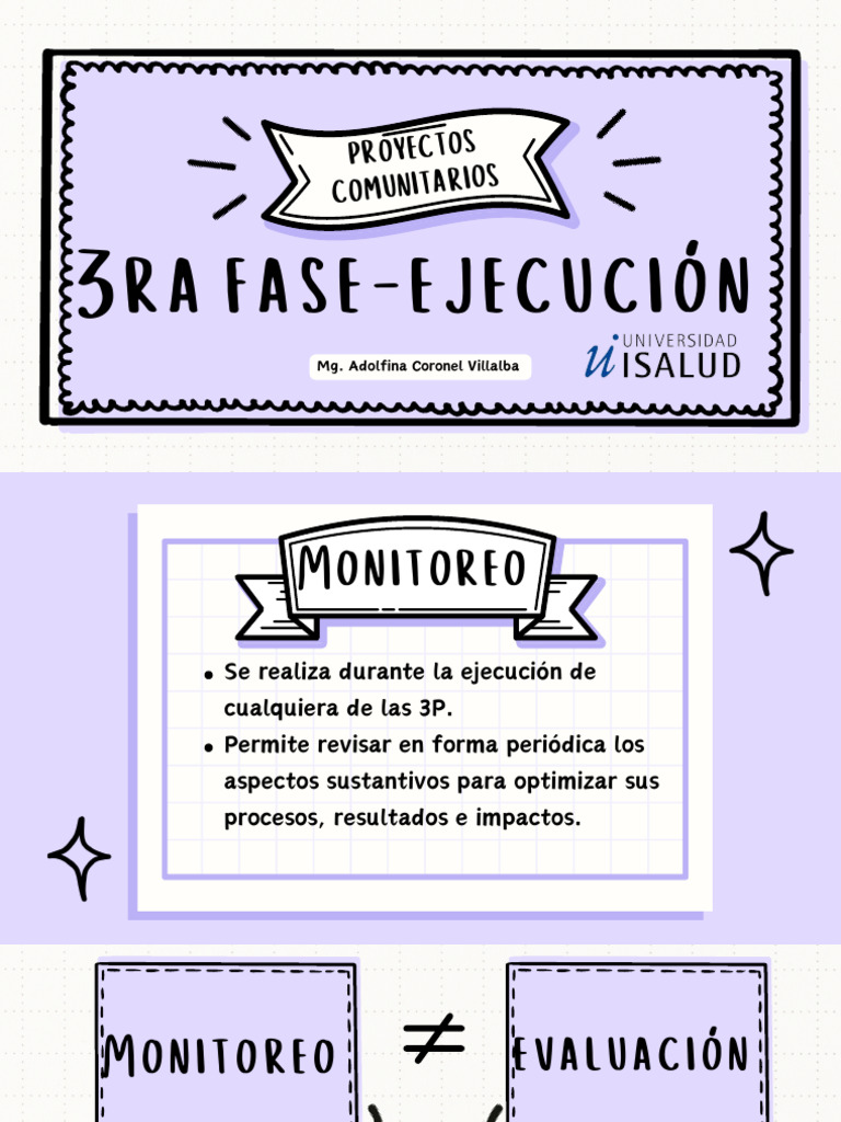 Monitoreo y Evaluación de Proyectos Comunitarios | PDF