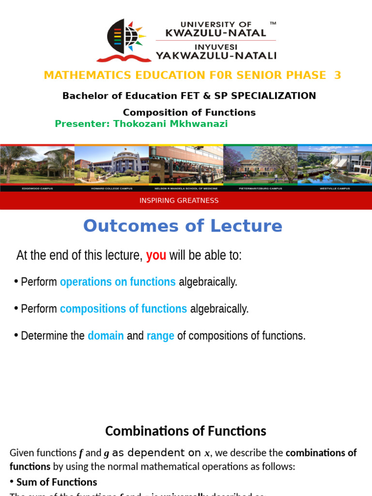 Mastering Function Operations in Math | PDF | Function (Mathematics ...