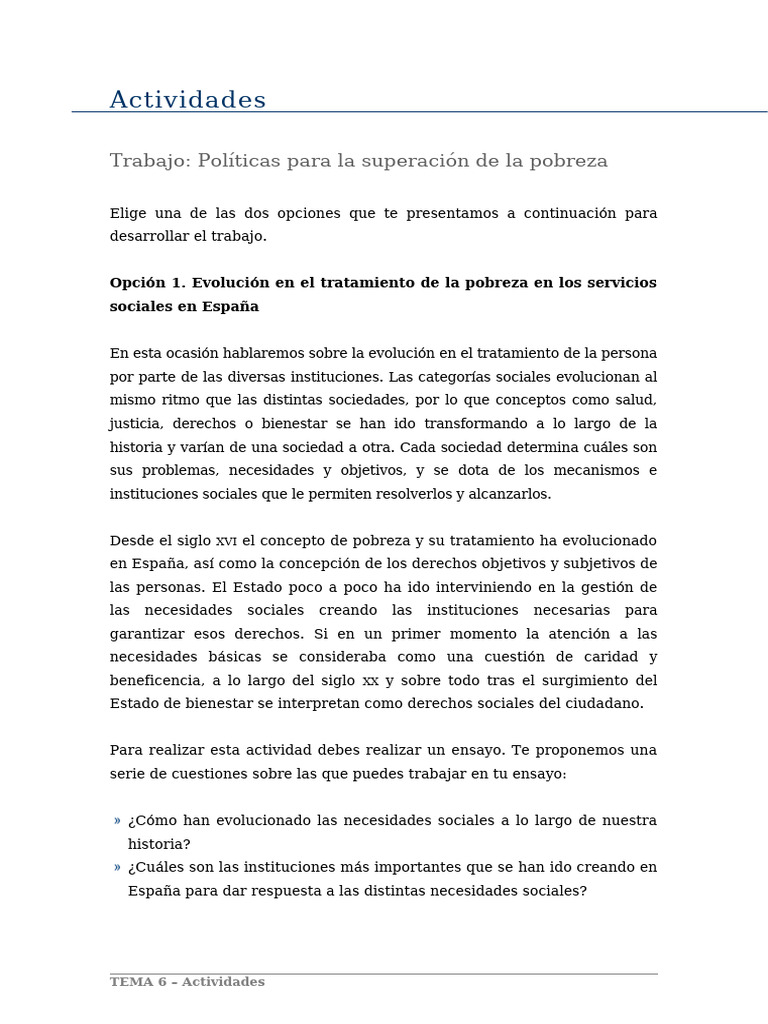 Políticas para La Superación de La Pobreza | PDF | Costo de la vida ...