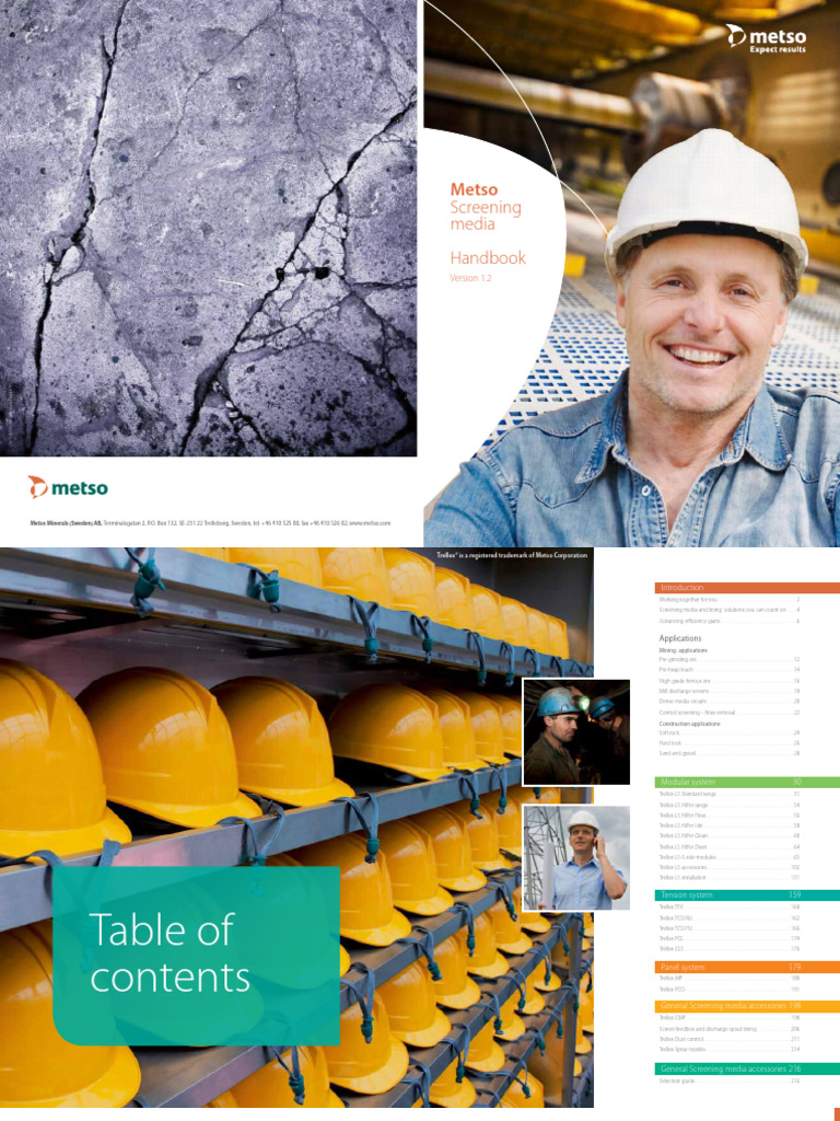 Metso Screening Media Solutions Handbook | PDF | Mill (Grinding ...