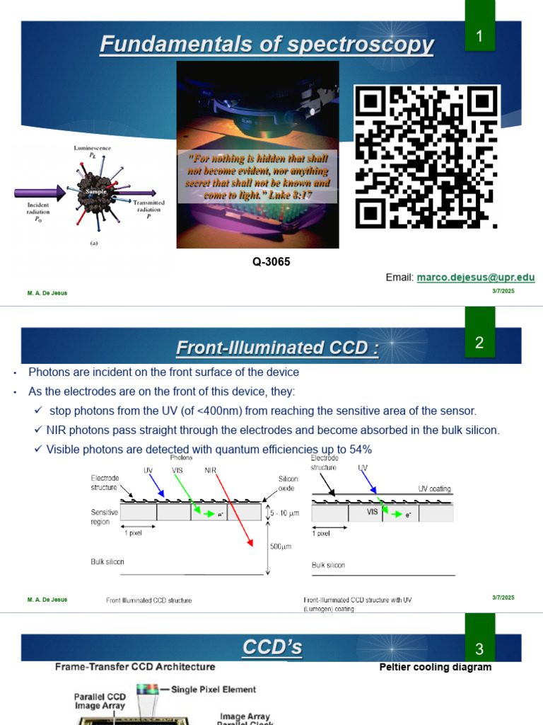Fundamentals of Spectroscopy Techniques | PDF | Physical Chemistry ...