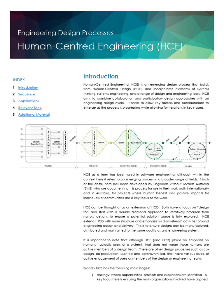 Human-Centred Engineering Overview | PDF | Prototype | Information
