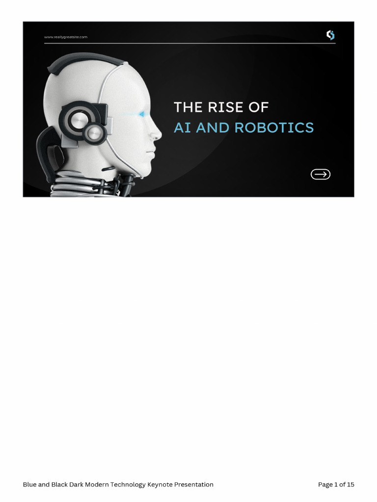 Blue and Black Dark Modern Technology Keynote Presentation | PDF