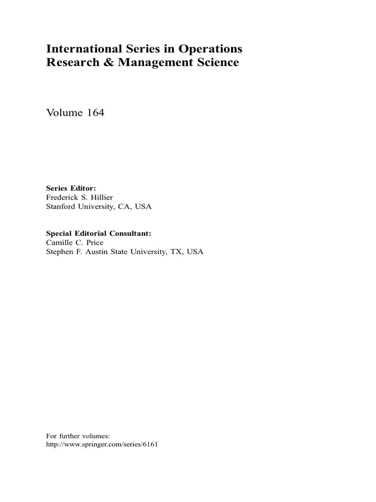Handbook on Data Envelopment Analysis | PDF | Applied Mathematics