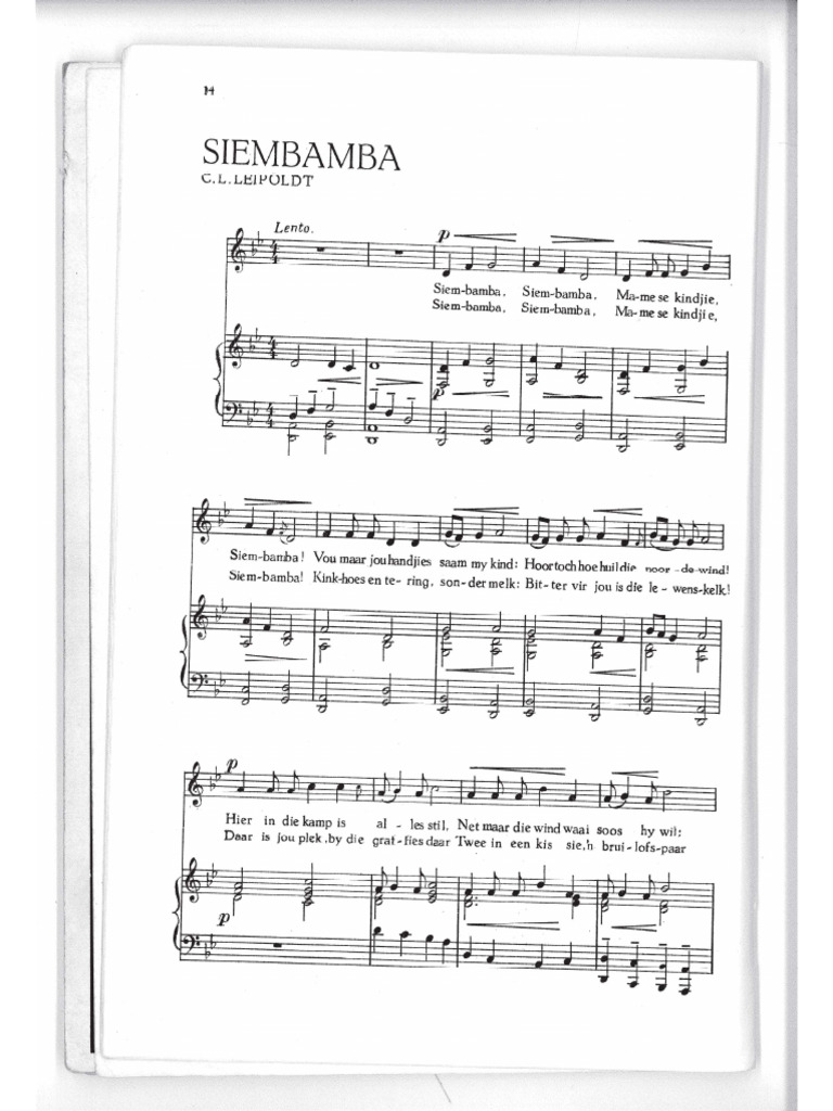 Siembamba (Sheet Music) | PDF