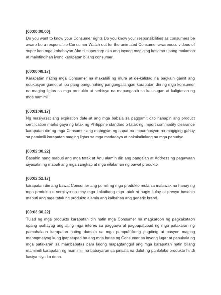 8 RIGHTS OF CONSUMER (1) - 1.mp4 | PDF