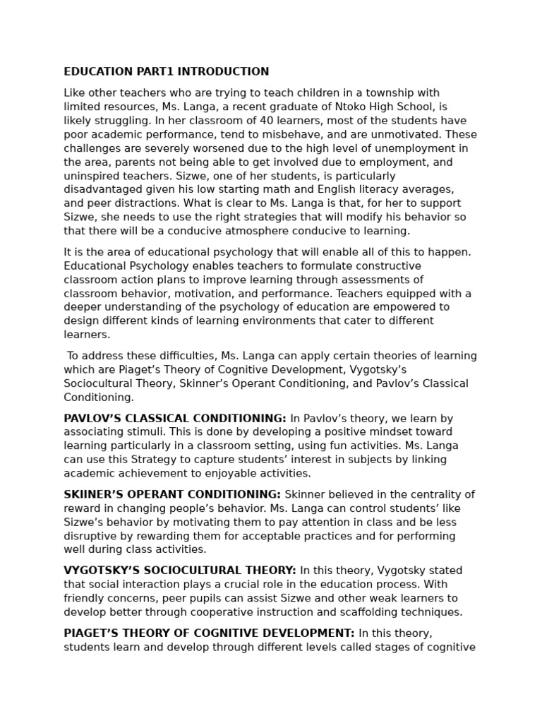 Strategies for Teaching in Challenging Classrooms | PDF | Learning ...