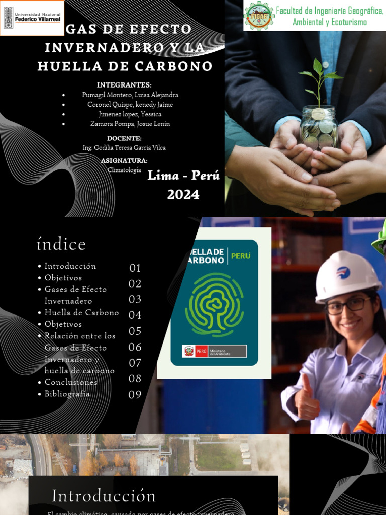 Gas de Efecto Invernadero y La Huella de Carbono | PDF | Huella de ...