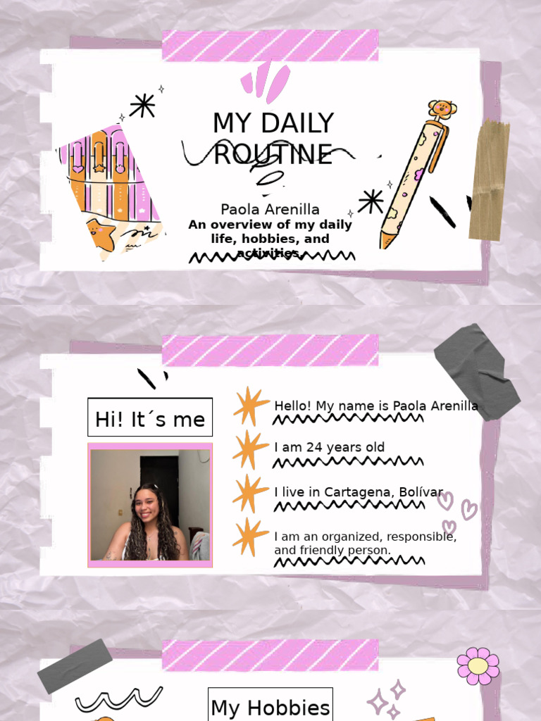 My Daily Routine and Hobbies | PDF