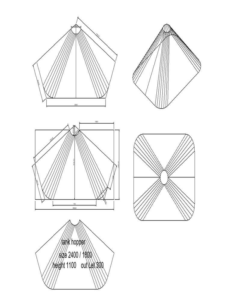 Tank Hopper Specifications and Dimensions | PDF