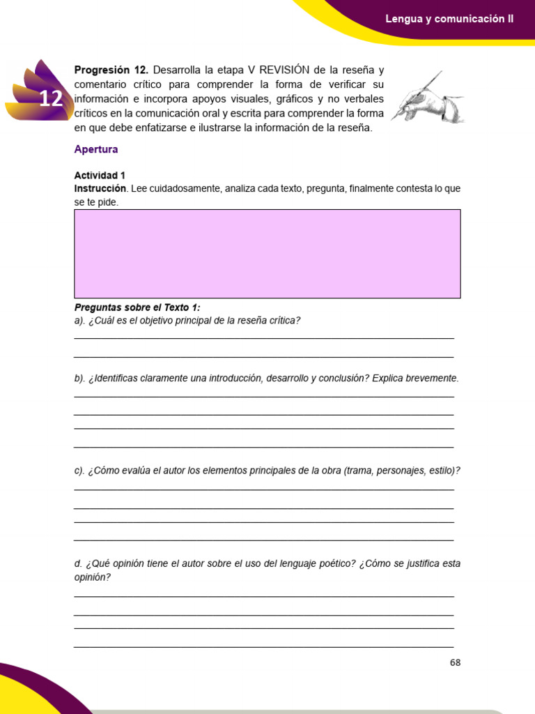 Progresion 12 Pag | PDF | Comunicación | Gramática