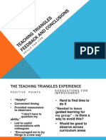 Teaching Triangles Feedback and Conclusions