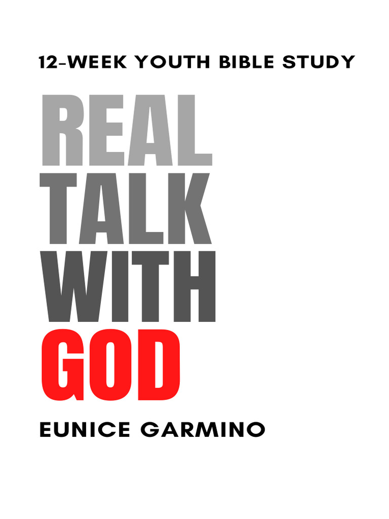 Real Talk with God: Youth Bible Study | PDF | Tagalog Language