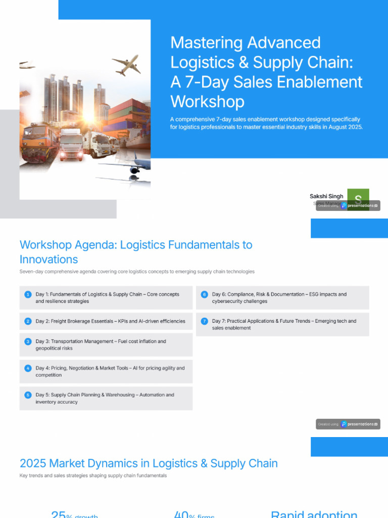 Essential Logistics & Supply Chain Fundamentals | PDF