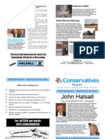 Election Leaflet DR John Halsall