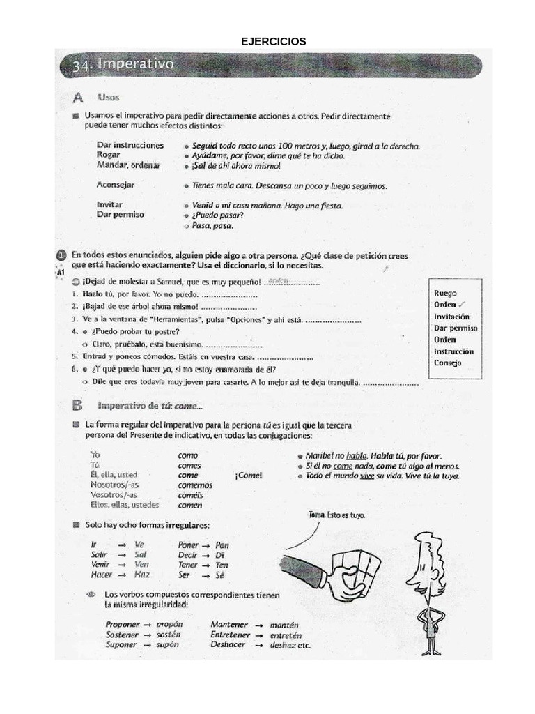 Ejercicios de Voseo y Gramática Española | PDF