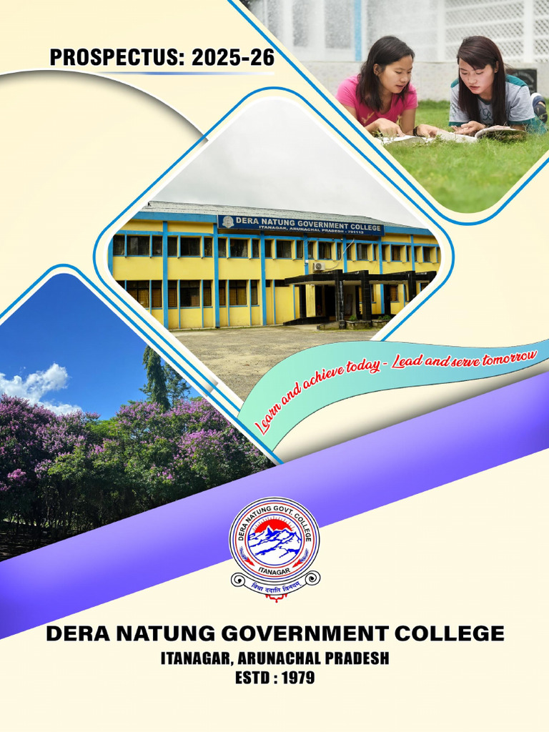 Dera Natung College Prospectus 2025-26 | PDF | University And College ...