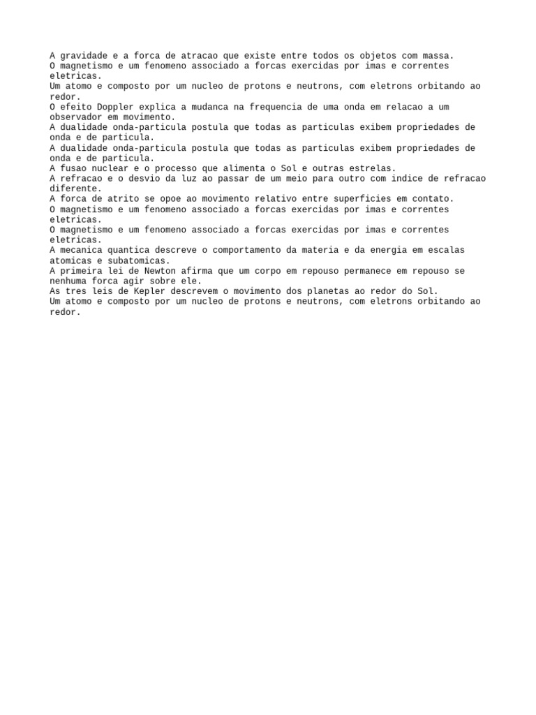 Fundamentos da Física: Forças e Fenômenos | PDF