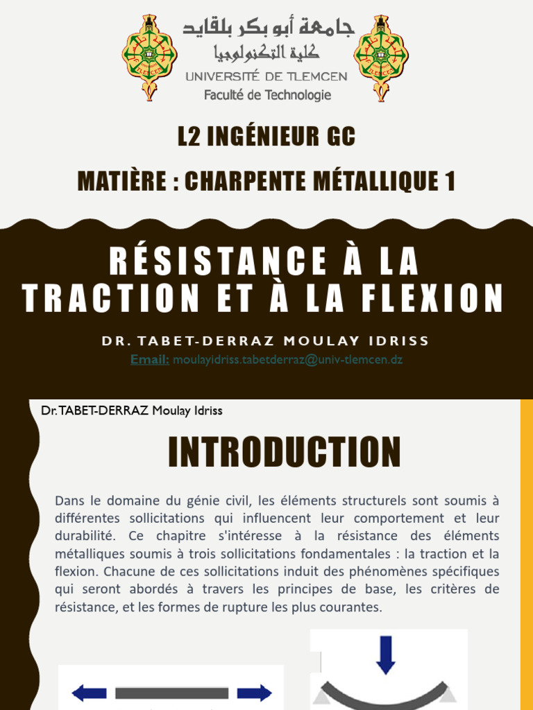 Résistance à la traction et flexion | PDF | Résistance des matériaux ...