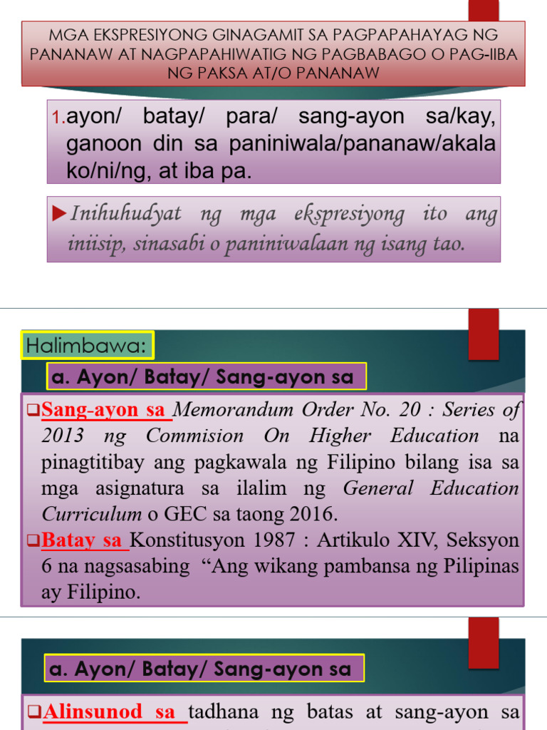 Q1 Aralin 1.2 Day 3 Notes | PDF