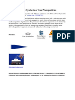 Citrate Synthesis of Gold Nano Particles