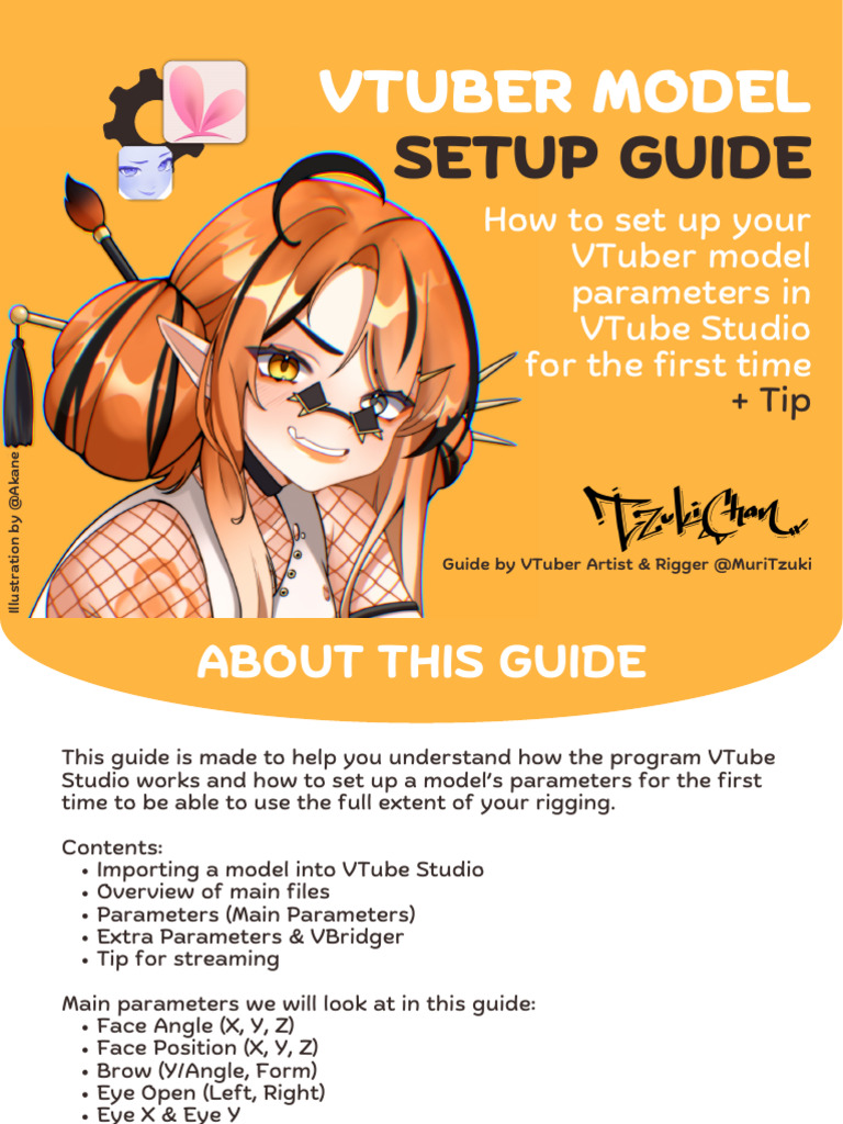 VTuber Model Setup Guide by MuriTzuki | PDF | Parameter (Computer ...