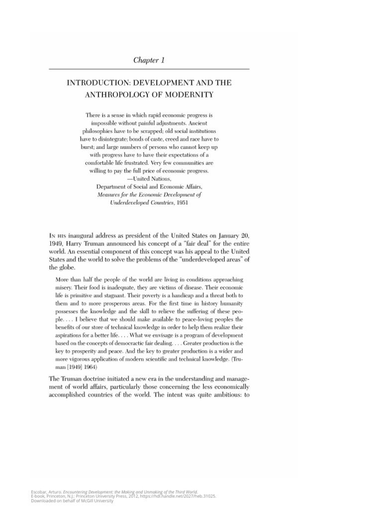 2.1 CHAPTER 1 Introduction Development and The Anthropology of ...