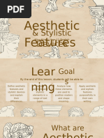 Aesthetic Features and Stylistic Devices Guide | PDF