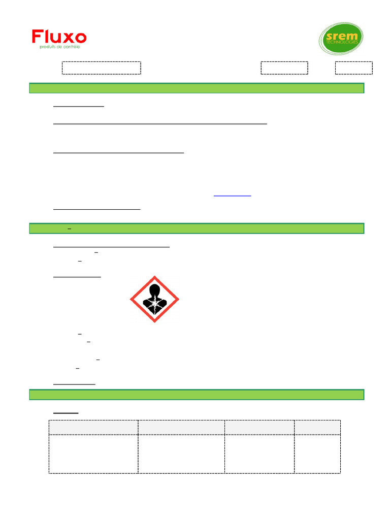 FLUXO 3 Safety Data Sheet | PDF | Toxicity | Personal Protective Equipment