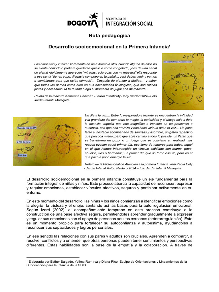 Desarrollo Socioemocional Infantil | PDF | Las emociones ...