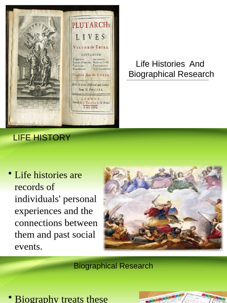 Life Histories and Biographical Insights | PDF