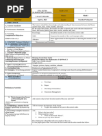 Grade 5 Weekly Lesson Plan | PDF | Learning | Cognition