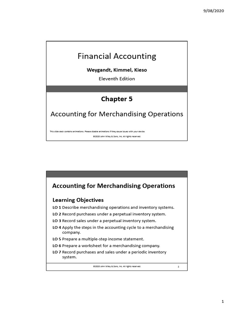 Merchandising Operations Accounting Guide | PDF | Income Statement ...