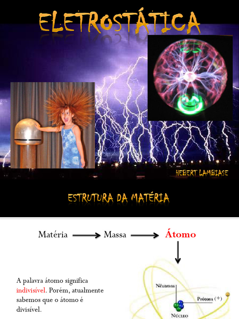 Fundamentos da Eletroestática | PDF | Carga elétrica | Elétron