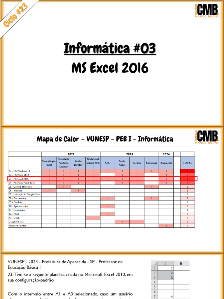 Excel 2016: Fórmulas e Preenchimento | PDF | Microsoft Excel | Juros
